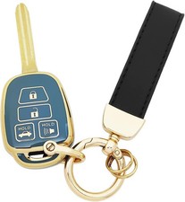 Soft TPU Protector Key Fob Cover Case Compatible with Corolla 2014-2019 Blue