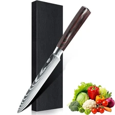Chef Knife 5 Inch Professional Kitchen Knives Sharp Stainless Steel Cleaver