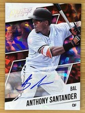 #/25 Anthony Santander 2018 Panini Chronicles Prestige Cracked Ice RC