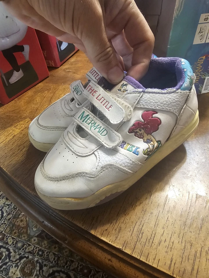 Zapatos Disney Ariel la Sirenita Años 90 Talla 8.5 Niño Pequeño Raro Usados Ver Fotos Foto 3 de 4