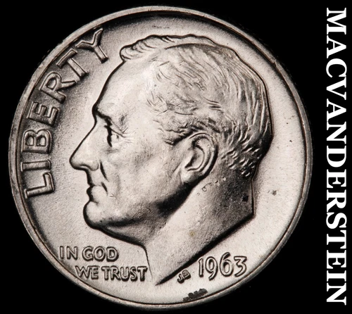 1963 Silver Roosevelt Dime-Choice Gem BU Lustrous No Reserve #i5819