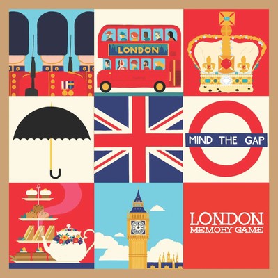 London Memory Game Spiel Englisch 2016 Ammo Books EAN 9781623260439