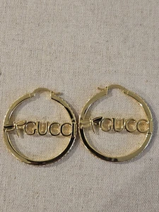 Gucci GG Bee Crystal Hoop boucle d'oreille accessoires dorés a boite occasion