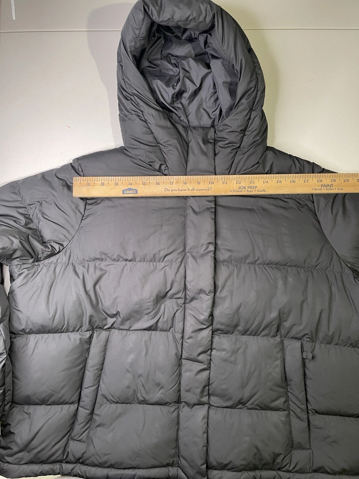 NWT Eddie Bauer Women's XXL Ketchum 650-fill premium down Black Hoodie