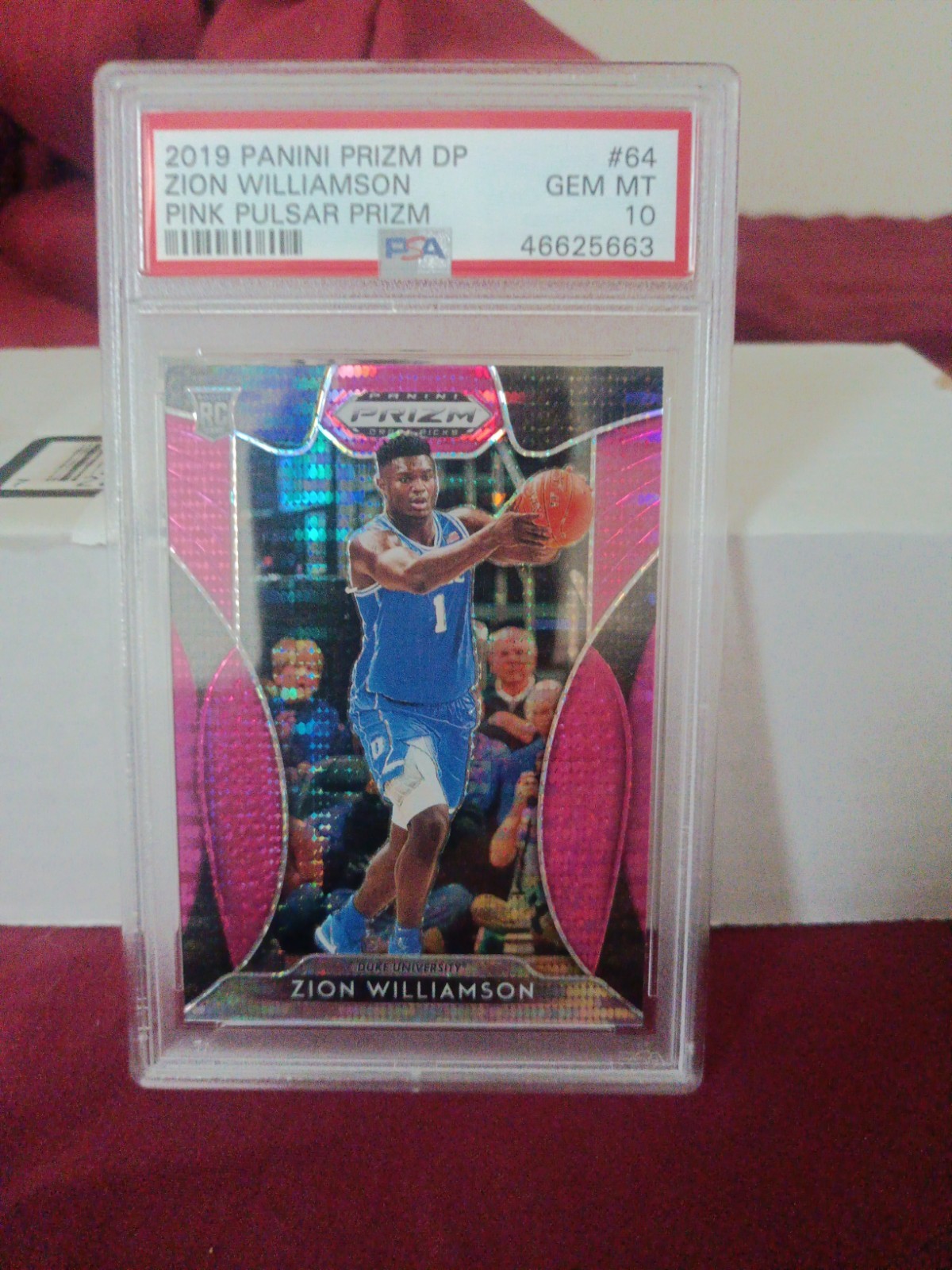 2019 Panini Prizm DP Pink Pulsar Zion Williamson RC $35 Obo