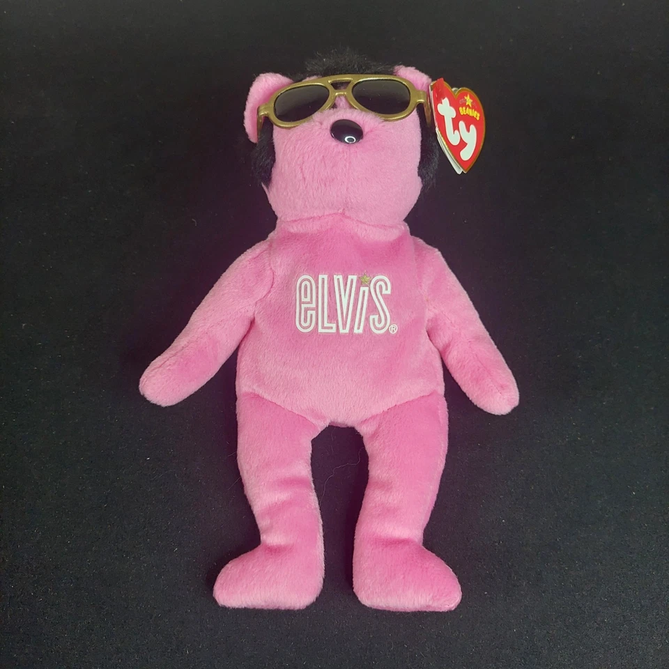Elvis Ty Beanie Bear. 2008 Burning Love Collectable Soft Toy Plush with tags - Image 4 of 4