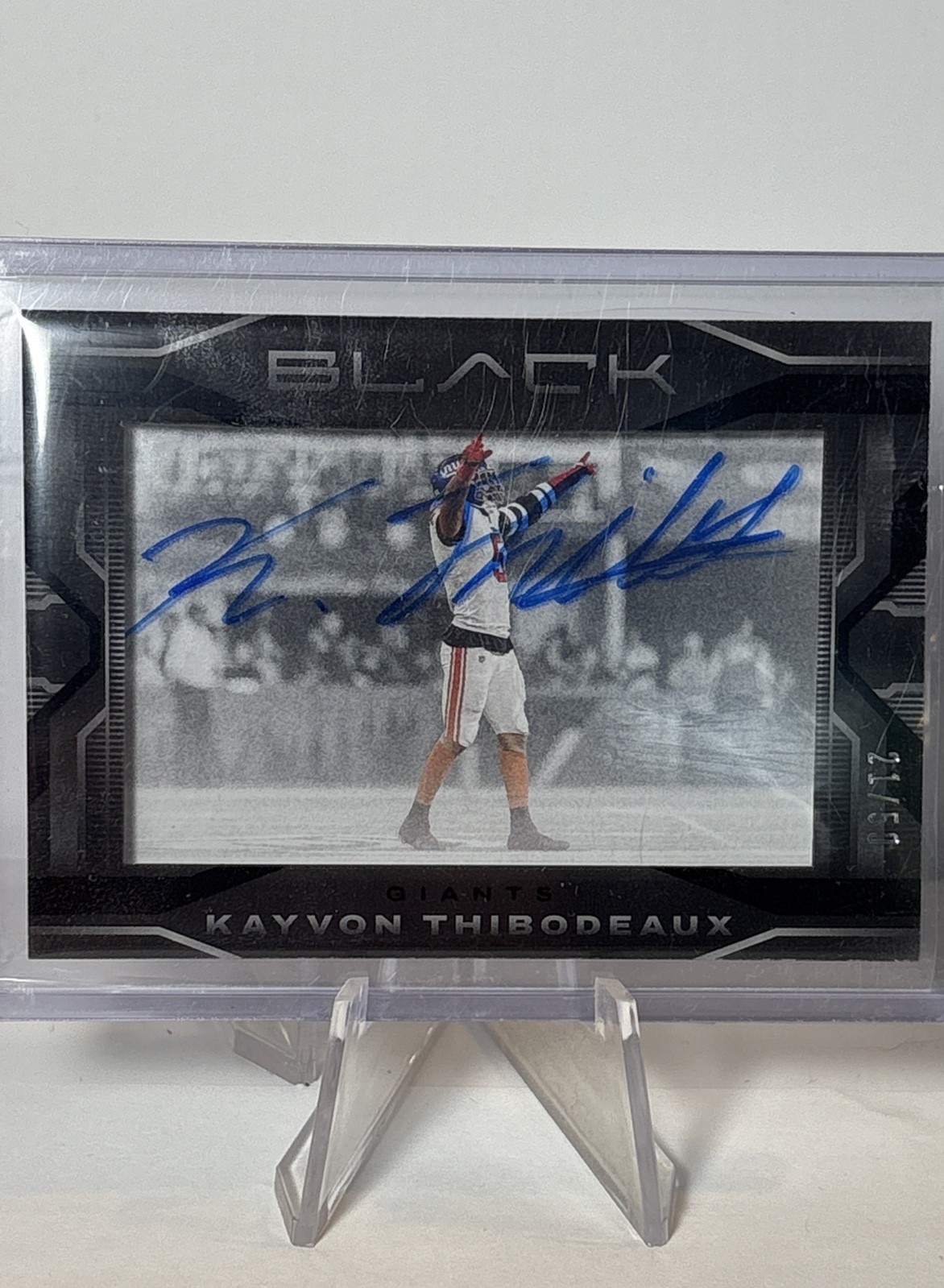 2023 Panini Black - Iconic Impact Ink Kayvon Thibodeaux #III-15 /50 (AU)