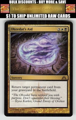 Magic_the_gathering Dragon's Maze #89 Obzedat's Aid