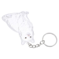 Pet Hair Keepsake Clear Storage Box Memorial Bottle Cat Keychain