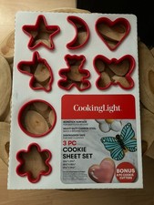 Cooking Light 8 Piece Cookie Cutter Set: Star, Bear, Butterfly, Heart, Moon, etc