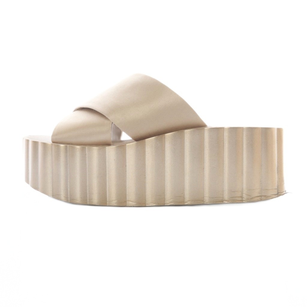 Tory Burch Women's Gold Scallop Wedge Flip Flops Platform Shoes 5 AB thumbnail 7