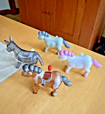 TOMY  Unbranded Bucking Horses  Donkey Wind Up Toys - Lot of 4