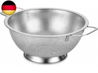Edelstahl Sieb Mit Untersatz Und 2 Griffen - KüChensieb, Nudelsieb, Abtropfsieb