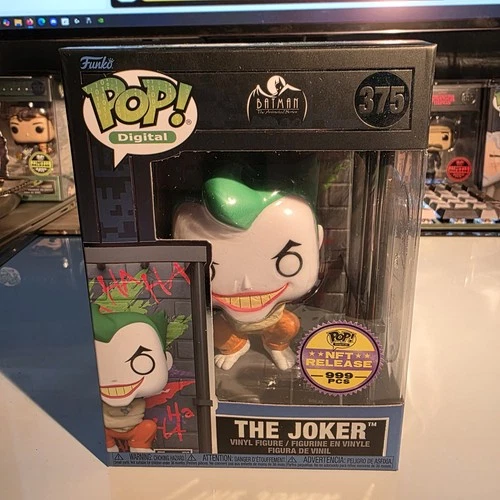 Grail Joker and hard case. Funko Digital Pop 375 Limited Edition 999