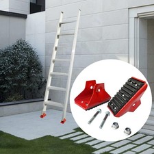 2Pcs Extension Ladder Safety Shoe Set Metal Heavy Duty Rubber Base Accessories