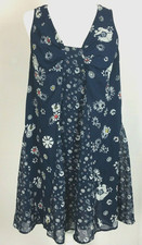 Jason Wu For Target Blue Floral Chiffon Shift Dress Sleeveless Sz M