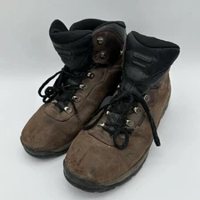 Hi-Tec Mens Size 15 Mid Ankle Hiking Boots Soft Toe Brown & Black