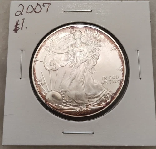 2007 Silver Eagle BU. 1oz Silver Bullion. NO RESERVE!