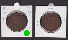 10 Centimes Copper Coin France 1872 A (171813)