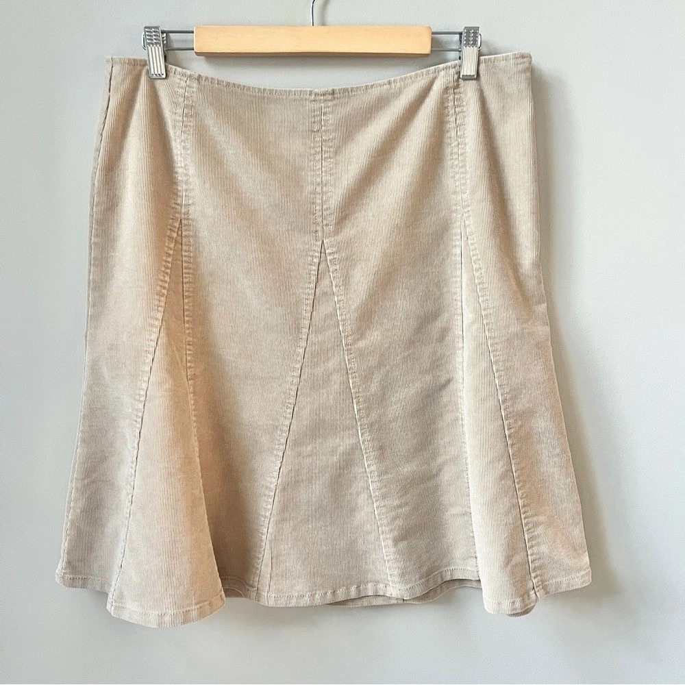 Vintage Gap Skirt Women's 12 Corduroy Tan Country Preppy School Preppy Boho