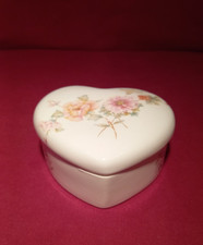 Vintage Royal Heritage Fine Bone China Heart Shaped Trinket Dish