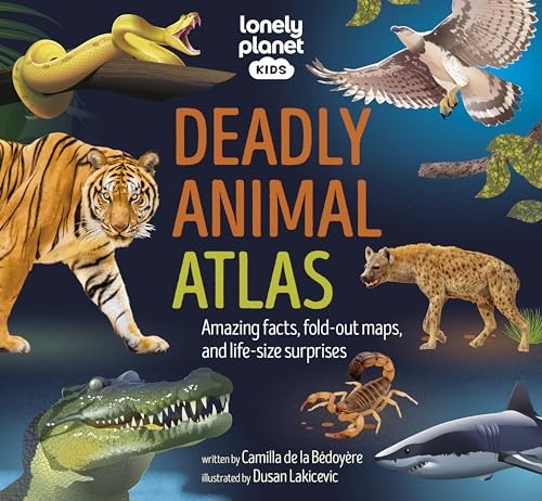 Lonely Planet - Kids Deadly Animal Atlas - Hardback - G245Z-image