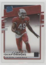 2020 Panini Chronicles Clearly Donruss Rated Rookie Isaiah Simmons #RR-IS 7l6