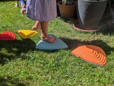 Balanciersteine f&uuml;r Kinder Gleichgewicht Koordination 6er Set Stepping Offenebox