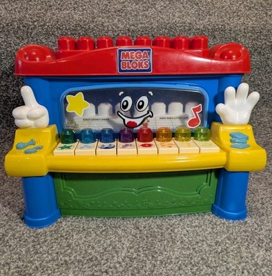 Vintage Mega Bloks Mr Piano Musik spielen lernen alle Notenblöcke enthalten 