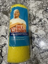 Mr. Clean Roller Mop Refill Classic Pad Yellow Absorbent Sponge New Sealed