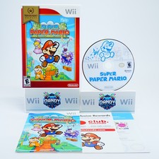 Super Paper Mario Nintendo Selects CIB W/ Manual - Wii