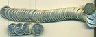 UNCIRCULATED ROLL (50 coins) 1957 CANADIAN SILVER DIMES
