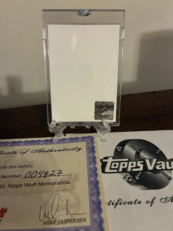 GALE SAYERS 2011 Topps Vault Triple Threads Proof 1 of 1 1/1 RARE COA HOF GREAT - Image 3 of 4