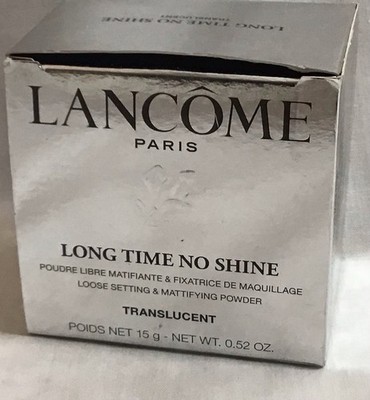 Lancome LONG TIME NO SHINE Loose Setting & Mattifying Powder Shade TRANSLUCENT