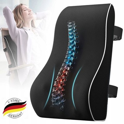 Orthopädisches Rückenkissen Lendenwirbelstütze Auto Kissen Bett Kissen Büro TOP