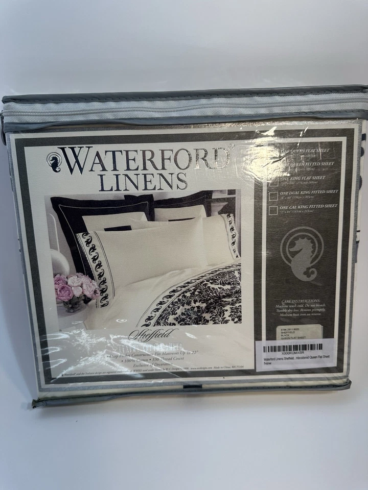 Sábana plana Waterford Linens Sheffield Queen Foto 4 de 4