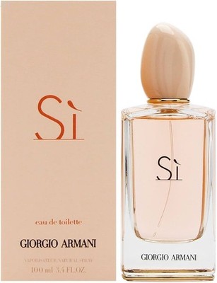 Giorgio Armani Si Eau de Toilette 100ml 3.4oz Spray for Women New Sealed NEW