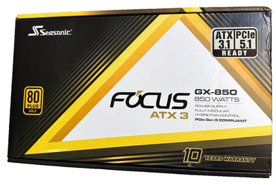 SeaSonic FOCUS GX ATX 3  GX-850 850 W ATX3.1 80 PLUS GOLD