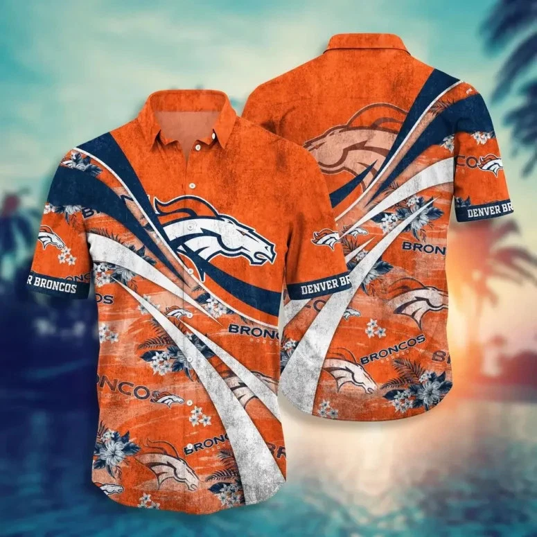 Denver Brôncos Wave Rider Hawaiian Shirt Summer Aloha, Gift for Fan