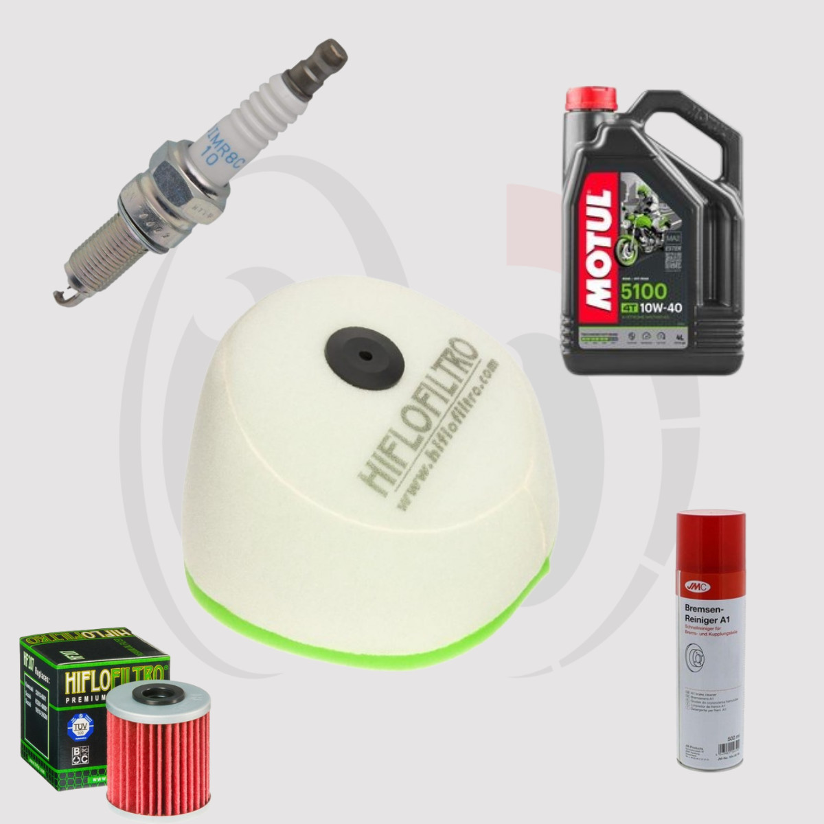 Huile Motul 5100 10w40 en Kit Vidange pour Protéger le Moteur Suzuki RM-Z 450