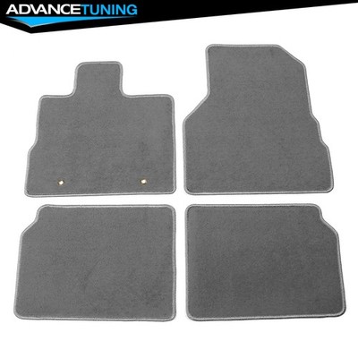 Fits 10-17 Chevy Equinox Car Floor Mats Liner Front Rear Nylon Grey Carpets 4PC