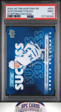 2024 UD TIM HORTONS RR #SS-1 AUSTON MATTHEWS STARTING SUCCESS PSA 9 (POP 2)