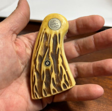Vintage Franzite Stag Pistol Gun Handgun Grips