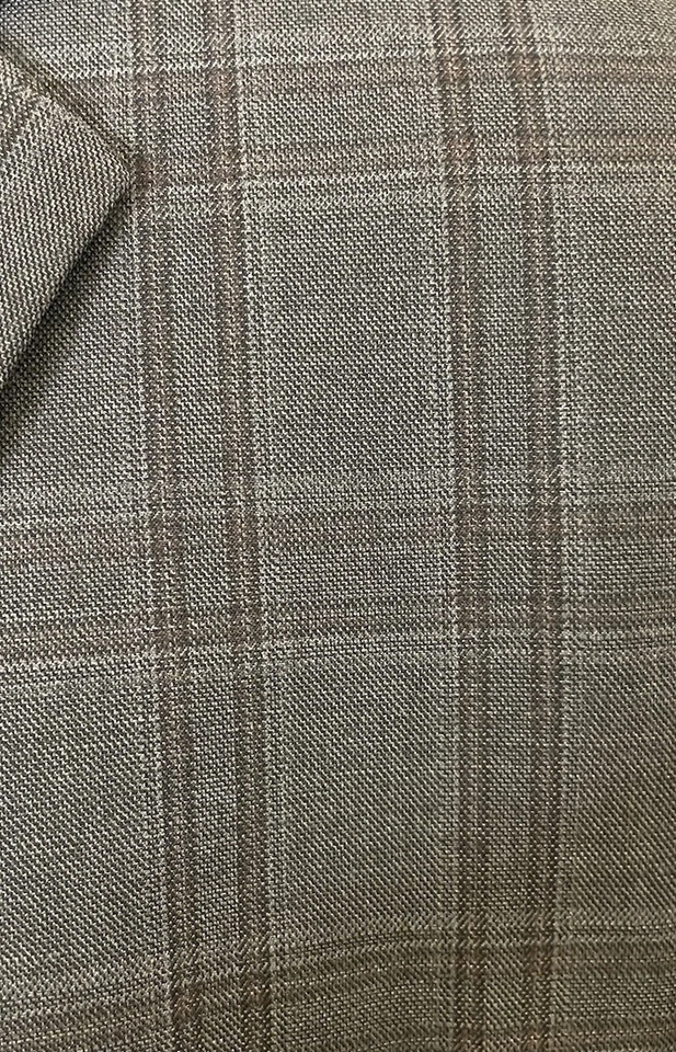 Stafford Blazer Men 48R Gray Windowpane Plaid Classic Fit Jacket - Image 3 of 4