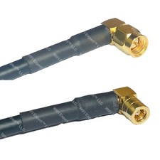 RFC195 SMA MALE ANGLE to SMB FEMALE ANGLE Coax RF Cable USA-Ship Lot