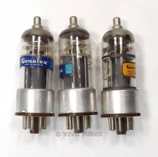 Lot of Type 2426 Genalex - 3 Untested, Vintage, Loose Vacuum Tubes