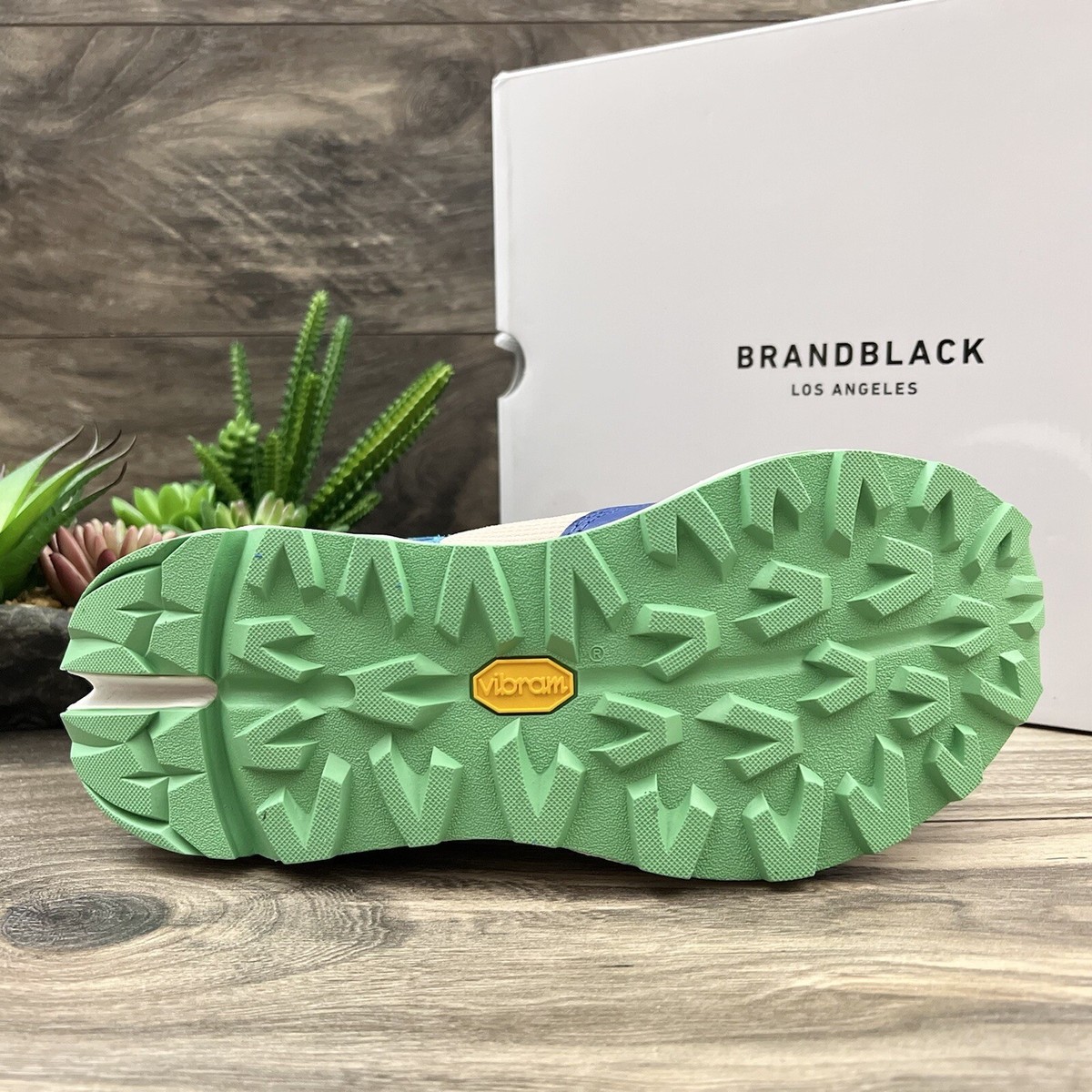 BRANDBLACK Aura 421BB Size 8 Blue‎ Gray Vibram Sneakers Running Shoes Mens BRANDBLACK Men main image 4