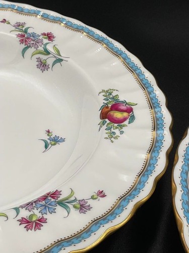 Spode Trapnell Sprays Soup Plate 23.5cm Pair Set #2 - Picture 9 of 9