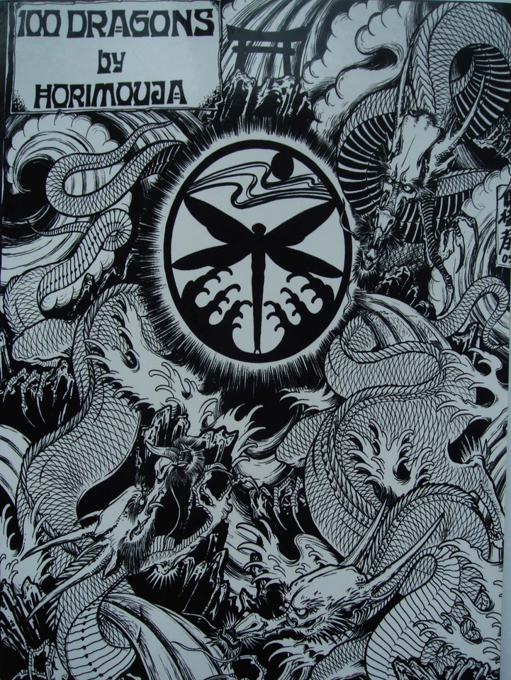 DIAWELL Japanese Tattoo Book Templates Collections 100 Dragons