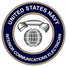 U.S. Navy Interior Communications Electrician Bumper Sticker Military Decal 5"